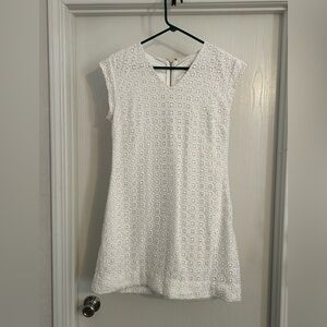 Kate Spade | White Textured Mini Dress | Size 4